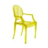 Ghost Yellow Chair with Arms