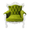 Queen Elizabeth Green Armchair