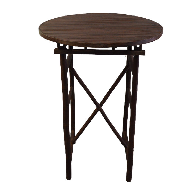 Bamboo Folding Round Bistro Table The Lounge