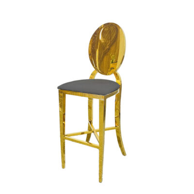 Icon Allure Gold Stool Grey