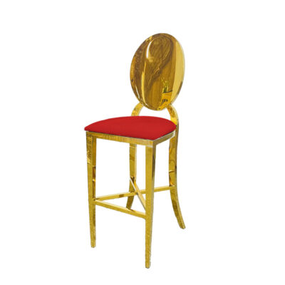 Icon Allure Gold Stool Red