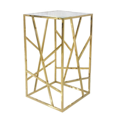 Geo Lux Bistro Table Gold