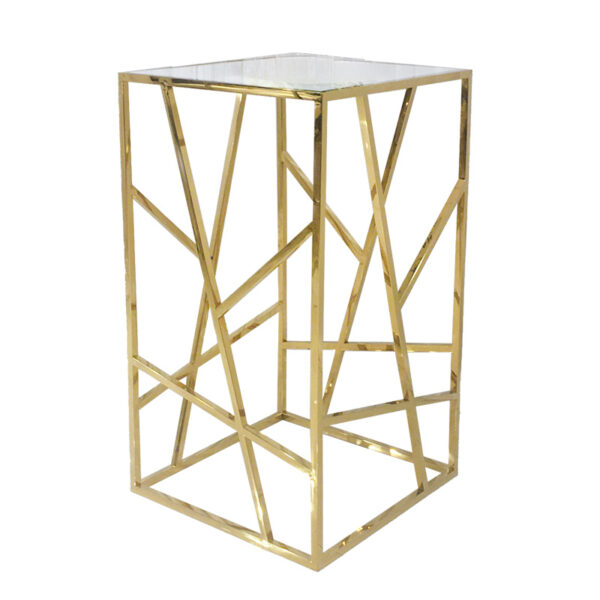 Geo Lux Bistro Table Gold