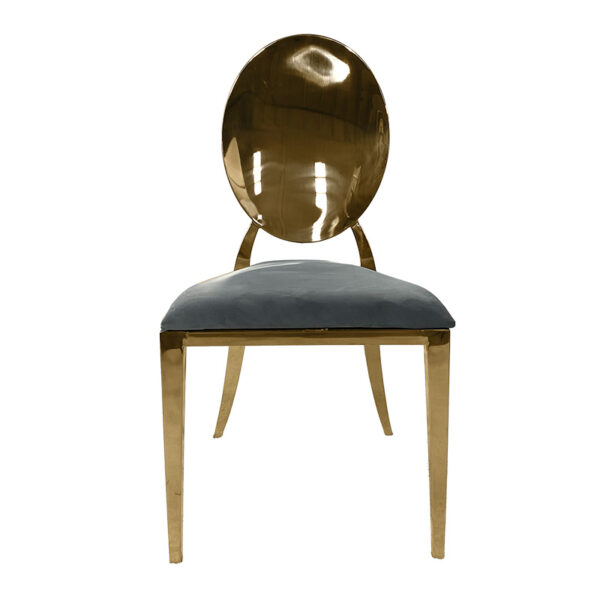 Icon Allure Chair Gold– cushion – gray silver