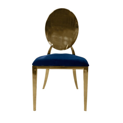Icon Allure Chair Gold– cushion – blue
