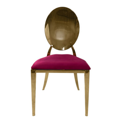 Icon Allure Chair Gold– cushion – fucsia