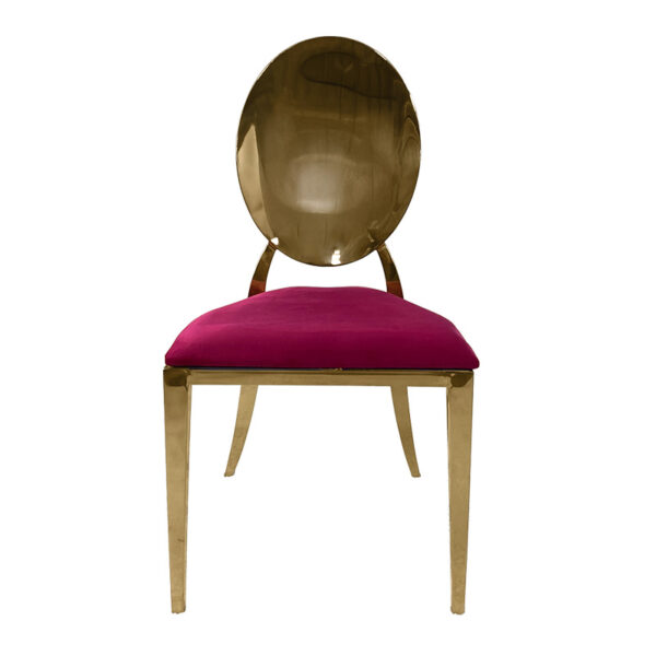 Icon Allure Chair Gold– cushion – fucsia