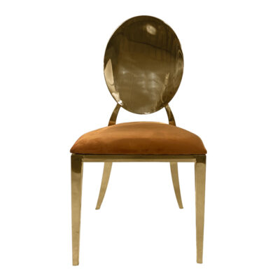 Icon Allure Chair Gold– cushion – orange