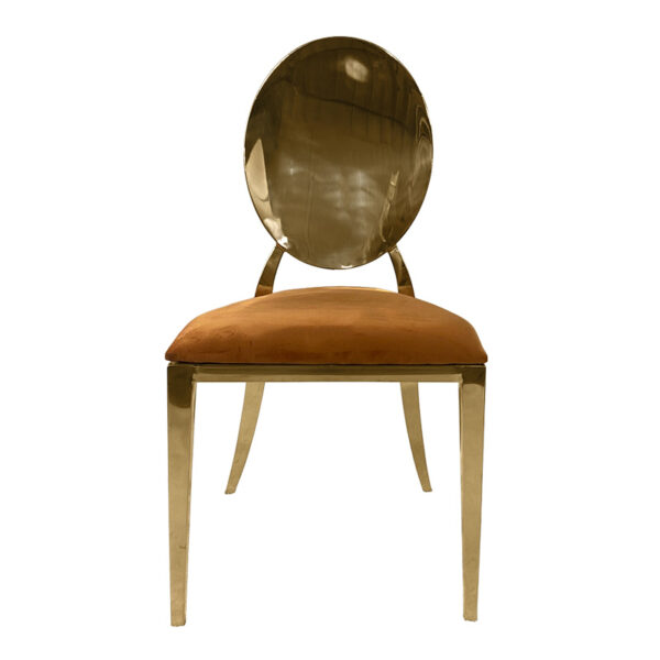 Icon Allure Chair Gold– cushion – orange