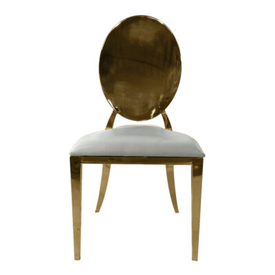 Icon Allure Chair Gold– cushion – white