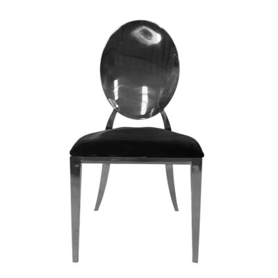 Icon Allure Chair Silver– cushion – black