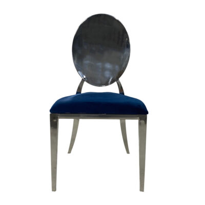 Icon Allure Chair Silver– cushion – blue