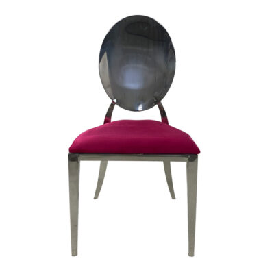 Icon Allure Chair Silver– cushion – fucsia