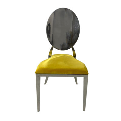 Icon Allure Chair Silver– cushion – yellow