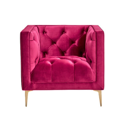 Lombardy Armchair – fuchsia